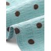 imageAllegra K Womens Vintage Polka Dots Shirt Retro Short Sleeve Button Up TopsDusty Blue