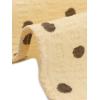 imageAllegra K Womens Vintage Polka Dots Shirt Retro Short Sleeve Button Up TopsYellow Khaki