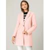 imageAllegra K Womens Winter Overcoat Notched Lapel One Buttoned MidLength Long CoatPink