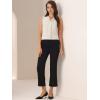 imageAllegra K Womens Work Sleeveless Blouse Business Casual V Neck Tank TopsBeige
