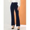 imageAllegra K Womens Velvet Pants Botton Decor High Waist Wide Flare Leg PantsDark Purple