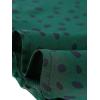 imageAllegra K Polka Dots Dress for Womens Keyhole Long Sleeve Aline DressesDark Green