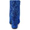 imageAllegra K Womens Glitter Pointed Toe Chunky Heel Ankle BootsRoyal Blue