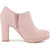 imageAllegra K Womens Platform Round Toe Chunky Heels Ankle BootiesPink