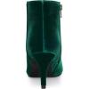 imageAllegra K Womens Velvet Pointy Toe Stiletto Heels Ankle BootsGreen
