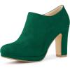 imageAllegra K Womens Platform Round Toe Chunky Heels Ankle BootiesEmerald Green