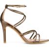 imageAllegra K Womens Open Toe Strappy Straps Stiletto Heel Brown Sandals 85 M US