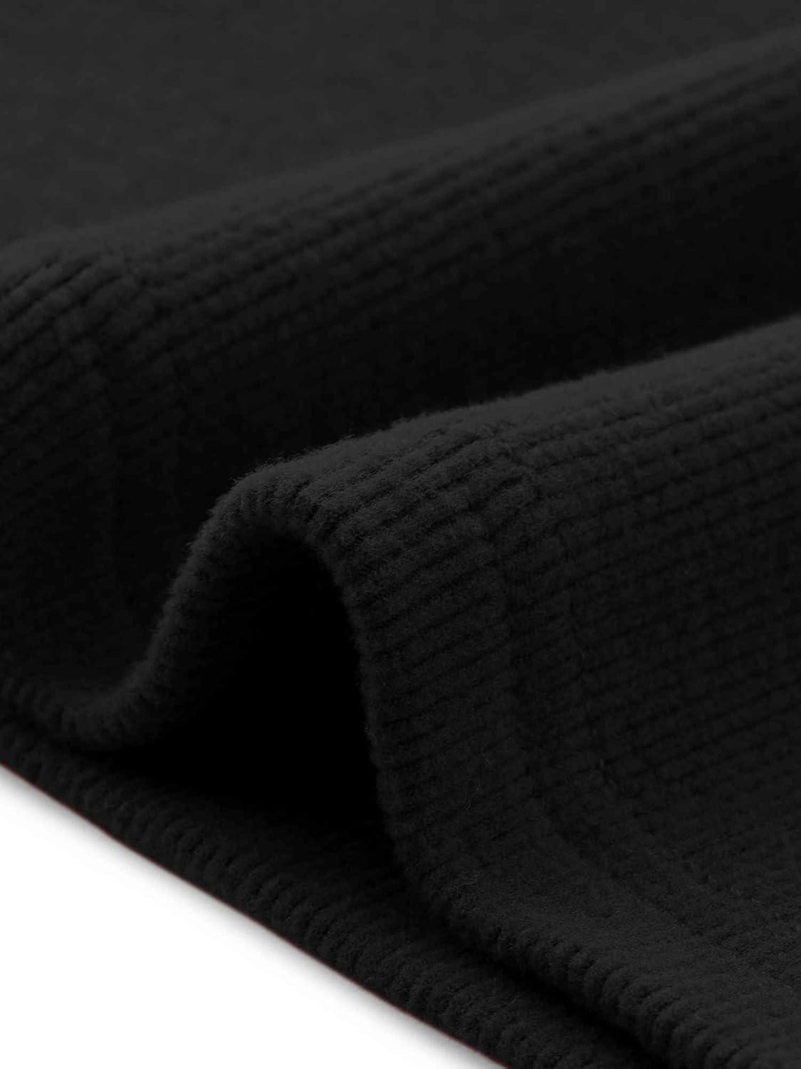 imageAllegra K Sweaters for Women Mock Turtleneck Long Sleeve Fitted Tee Casual Pullover Tops Fashion Clothes 2025 Fall OutfitsBlack