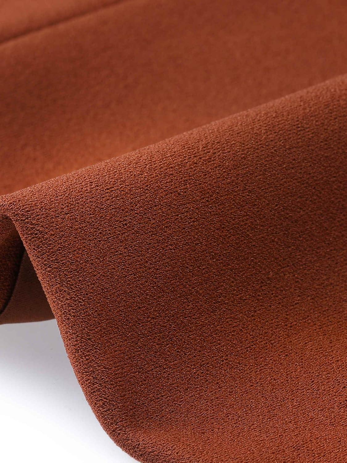 imageAllegra K Vintage Jacket for Womens Steampunk Button Decor Casual Zip Up Crop JacketBrown