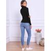 imageAllegra K Sweaters for Women Mock Turtleneck Long Sleeve Fitted Tee Casual Pullover Tops Fashion Clothes 2025 Fall OutfitsBlack