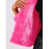 imageAllegra K Womens Faux Fur Fluffy Coat Collar 2025 Warm Winter Cropped JacketHot Pink
