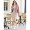 imageAllegra K Womens Winter Wedding Faux Fur Bolero Jacket Loose Formal Faux Fur CoatDusty Pink