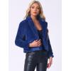 imageAllegra K Womens Winter Wedding Faux Fur Bolero Jacket Loose Formal Faux Fur CoatRoyal Blue