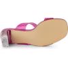 imageAllegra K Womens Colorful Straps Clear Heels Chunky Heel Clear SandalsHot Pink