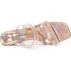imageAllegra K Womens Rhinestone Strappy Kitten Heel Slide Heels SandalsRose Gold