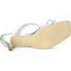imageAllegra K Womens Rhinestone Strappy Kitten Heel Slide Heels SandalsSilver