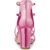 imageAllegra K Womens Strappy Crisscross Strap Opened Toe Block Heels SandalsPink