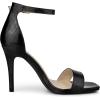 imageAllegra K Womens Metallic Heel Square Toe Stiletto Heel SandalsBlack