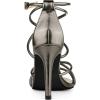 imageAllegra K Womens Open Toe Strappy Straps Stiletto Heel Gunmetal Sandals 7 M US