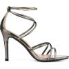 imageAllegra K Womens Open Toe Strappy Straps Stiletto Heel Gunmetal Sandals 7 M US