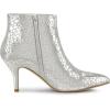 imageAllegra K Womens Pointed Toe Buckle Stiletto Heels Ankle BootsSilver
