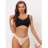 imageAllegra K Womens Adjustable Straps Minimizer Full Coverage Mesh Underwire Bra