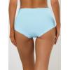 imageAllegra K Womens Cotton Underwear HighRise Lace Trim Tummy Control Full Coverage BriefBlue