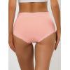 imageAllegra K Womens Cotton Underwear HighRise Lace Trim Tummy Control Full Coverage BriefPink