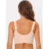 imageAllegra K Womens Full Coverage Bra Wide Straps Longline Hem Wirefree Bralett