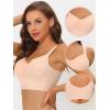 imageAllegra K Womens Full Coverage Bra Wide Straps Longline Hem Wirefree Bralett