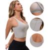 imageAllegra K Womens Sports Bra Workout Fitness Longline Wireless Padded Yoga Tank Tops with Medium SupportGray