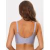 imageAllegra K Womens Wirefree Minimizer Bra U Back Adjustable Straps Lace Padded Full Coverage Bras