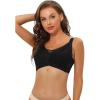 imageAllegra K Womens Adjustable Straps Minimizer Full Coverage Mesh Underwire Bra