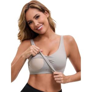 imageAllegra K Womens Sports Bra Workout Fitness Longline Wireless Padded Yoga Tank Tops with Medium SupportGray