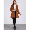 imageAllegra K Womens Winter Overcoat Midthigh Hooded Toggle Duffle Long CoatBrown