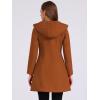 imageAllegra K Womens Winter Overcoat Midthigh Hooded Toggle Duffle Long CoatBrown