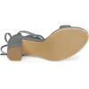 imageAllegra K Womens Strappy Lace Up Heel Chunky High Heels SandalsGrey