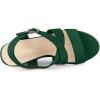 imageAllegra K Womens Espadrilles Platform Slingback Emerald Green Wedges Sandals 6 M US