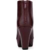 imageAllegra K Peep Toe Ankle Boots for Women Back Zip Chunky Heel Platform BootsBurgundy