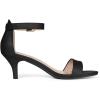 imageAllegra K Womens Ankle Strap Kitten Heel SandalsBlack