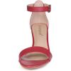 imageAllegra K Womens Ankle Strap Kitten Heel SandalsRed