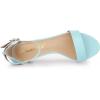 imageAllegra K Womens Ankle Strap Kitten Heel SandalsSky Blue