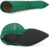 imageAllegra K Womens Buckle Pointed Toe Stiletto Heel Knee High BootsEmerald Green
