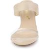 imageAllegra K Womens Clear Strap Stiletto Heel Slides SandalsBeige