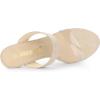 imageAllegra K Womens Clear Strap Stiletto Heel Slides SandalsBeige