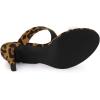 imageAllegra K Womens Clear Strap Stiletto Heel Slides SandalsLeopard