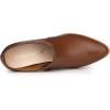 imageAllegra K Womens Heel Boots Pointed Toe Chunky Heels Ankle BootiesBrown