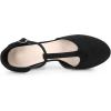 imageAllegra K Womens Platform Round Toe Heels TStrap Chunky High Heel PumpsBlack