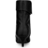 imageAllegra K Womens Pointed Toe Side Zip Kitten Heel Ankle BootsBlack