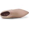 imageAllegra K Womens Pointed Toe Stiletto Heel Chelsea Ankle BootiesDust Pink
